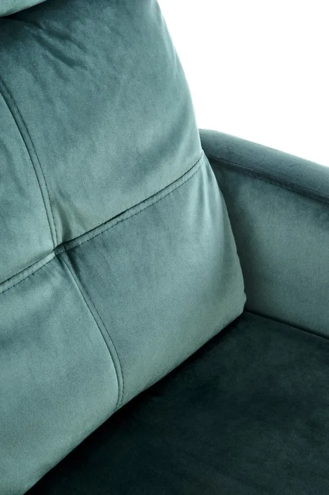 Fotel FELIPE 2 VELVET ciemnozielony rozkładany do salonu | MIRAT. styl LOFT