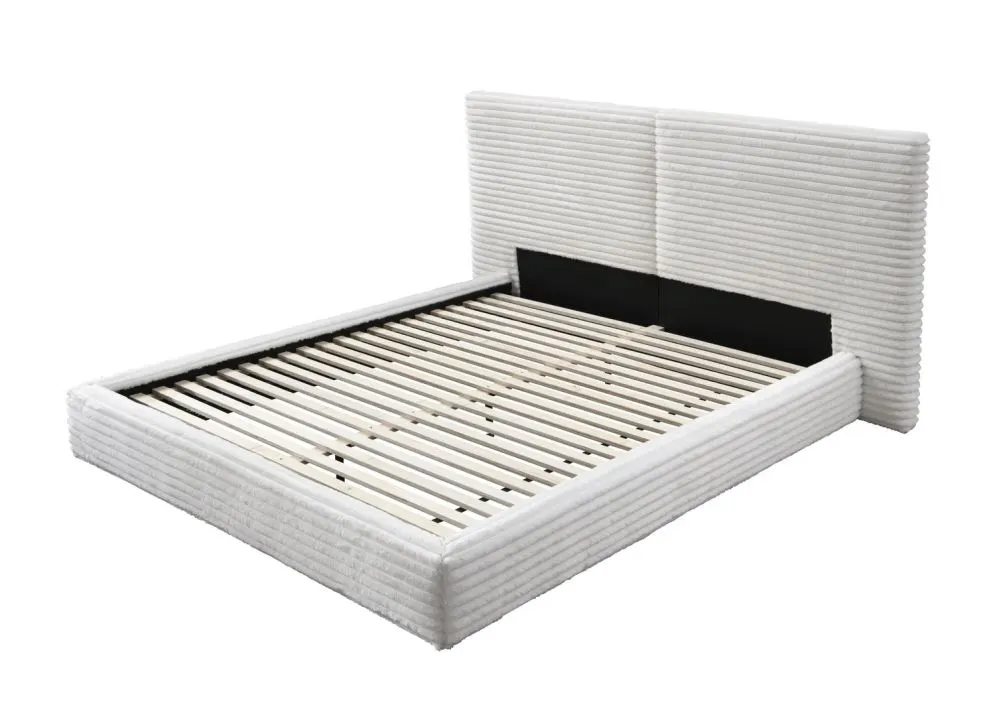Łóżko MADERA 160x200 kremowe z wysokim wezgłowiem I sklep meblowy MIRAT.