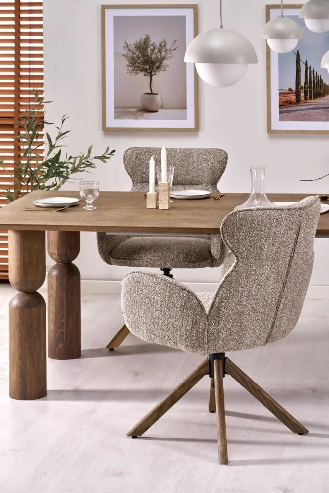 Designerski stół rozkładany MELTON 200(300)x101 jasny orzech I sklep meblowy MIRAT. styl SKANDYNAWSKI