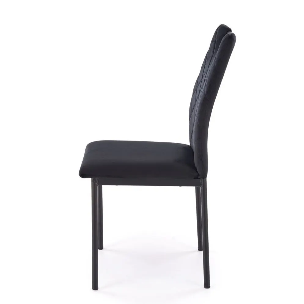 Krzesło tapicerowane K577 VELVET czarne welurowe  I sklep meblowy MIRAT. styl LOFT