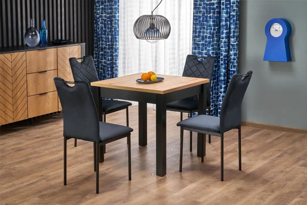 Krzesło tapicerowane K577 VELVET czarne welurowe  I sklep meblowy MIRAT. styl LOFT