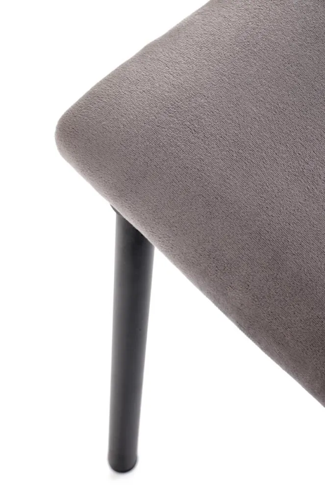 Krzesło tapicerowane K577 VELVET szare/czarne loftowe I sklep meblowy MIRAT. styl LOFT