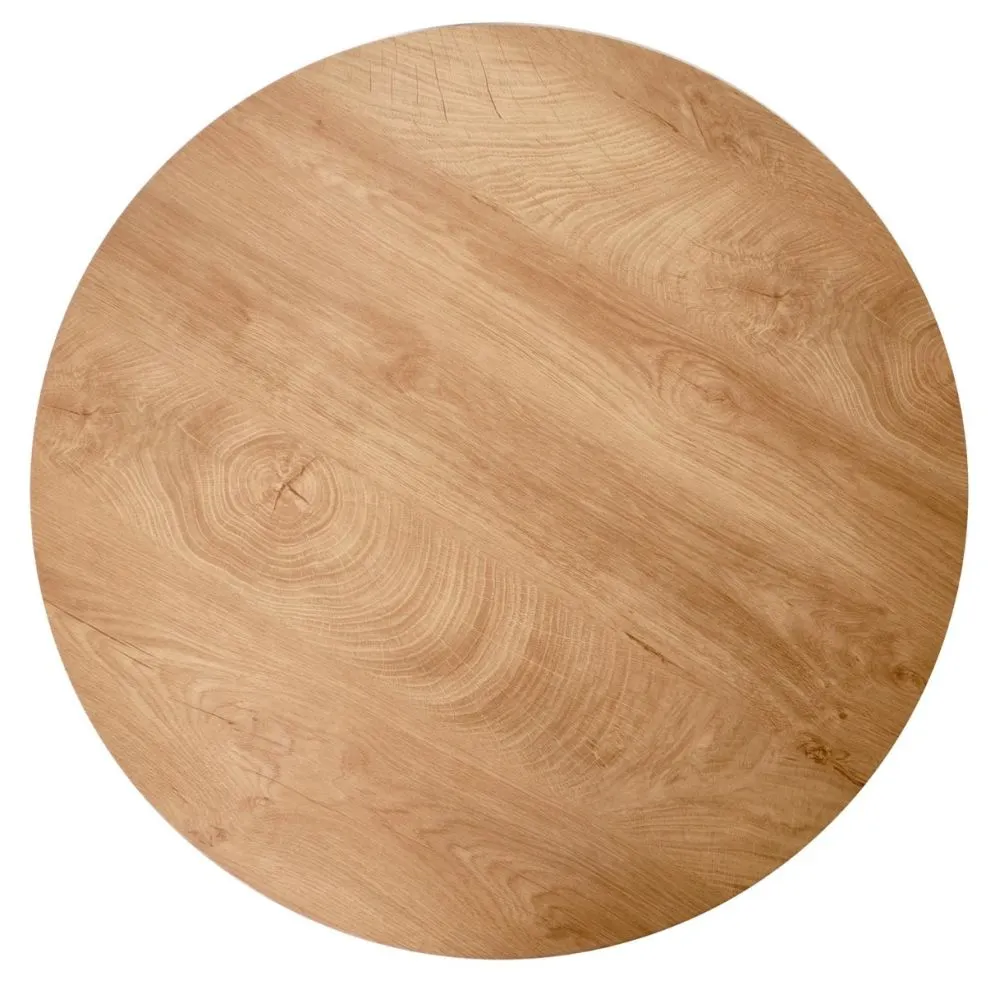 Zestaw 2 stolików kawowych MALOMI dąb naturalny/czarny loftowe I sklep meblowy MIRAT. styl LOFT