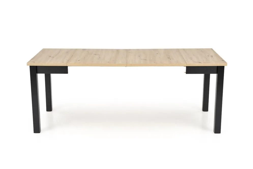 Stół rozkładany QUBIK 80(200)x80 dąb artisan/czarny matowy I sklep meblowy MIRAT. styl LOFT