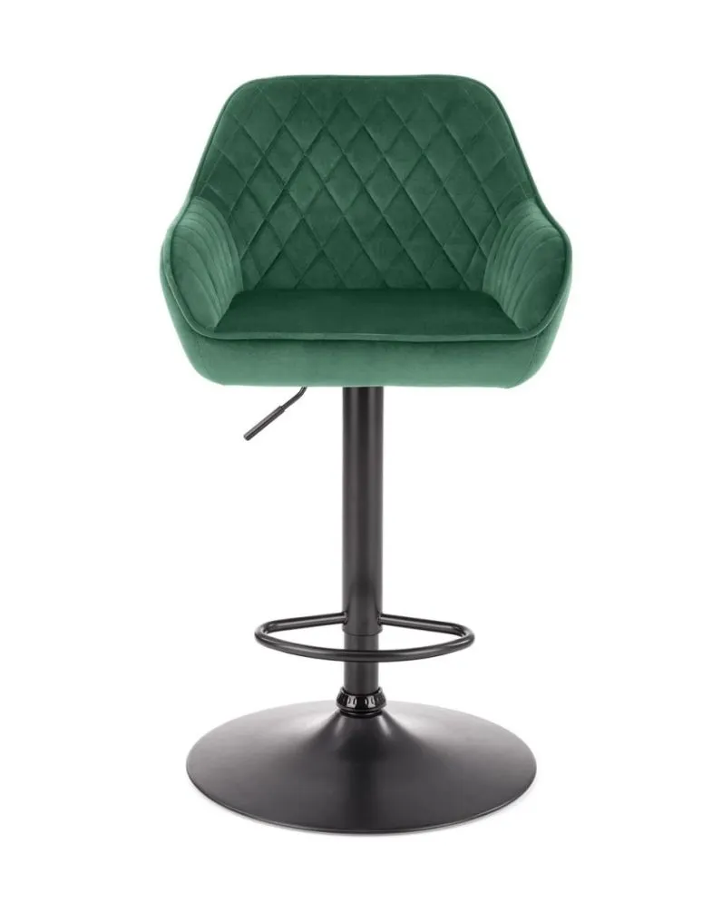 Hoker H-103 VELVET zielony z pikowanym oparciem I sklep meblowy MIRAT. styl GLAMOUR, LOFT