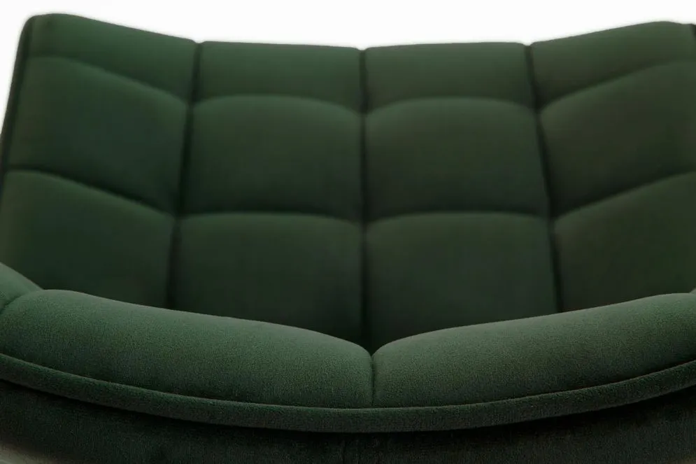 Krzesło tapicerowane K332 VELVET zielone z przeszyciami | MIRAT.