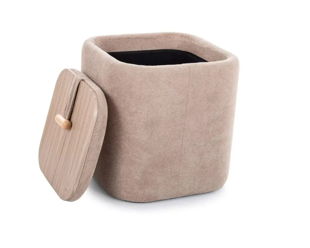 Pufa NAP ze schowkiem beżowa I sklep meblowy MIRAT. styl LOFT, SKANDYNAWSKI