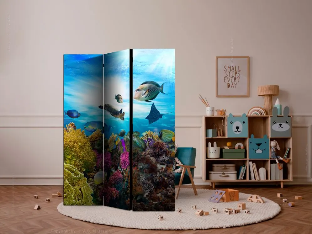 Parawan jednostronny Pejzaże 135x172 cm 3-częściowy wielokolorowy | MIRAT.