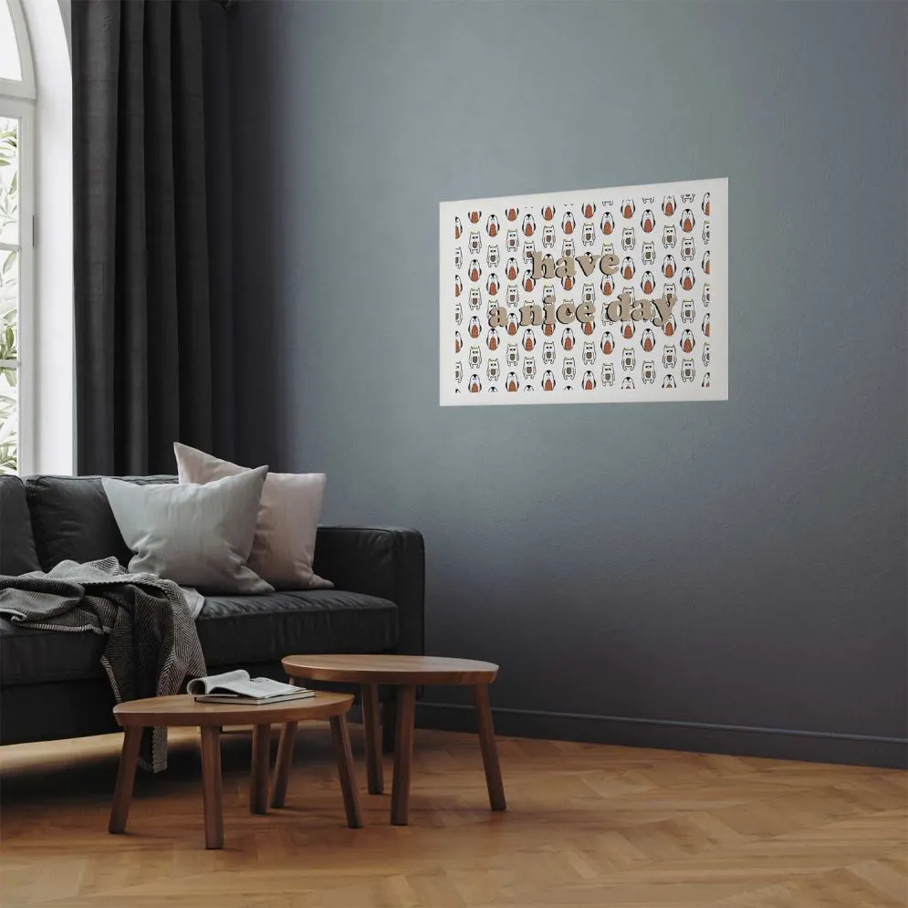 Plakat Nice day 30x21 cm bez ramy z marginesem | MIRAT.