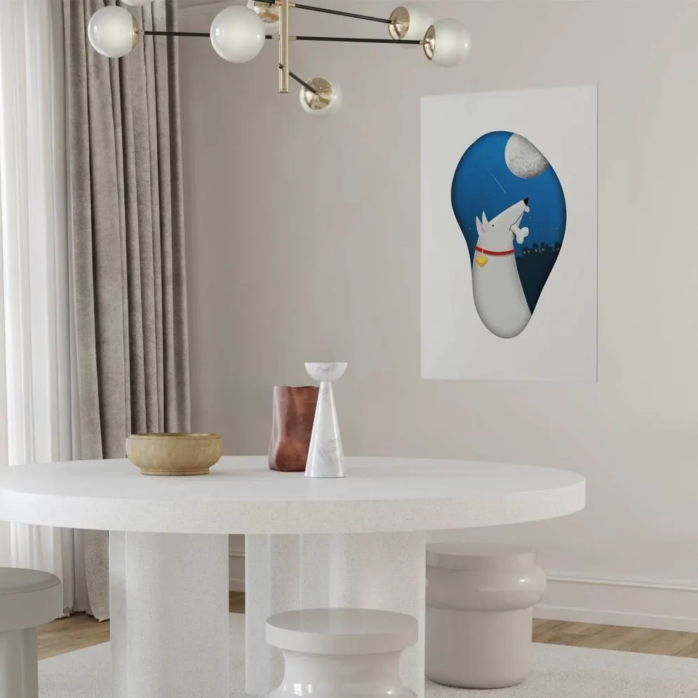 Plakat Psie marzenia 40x60 cm bez ramy z marginesem | MIRAT.