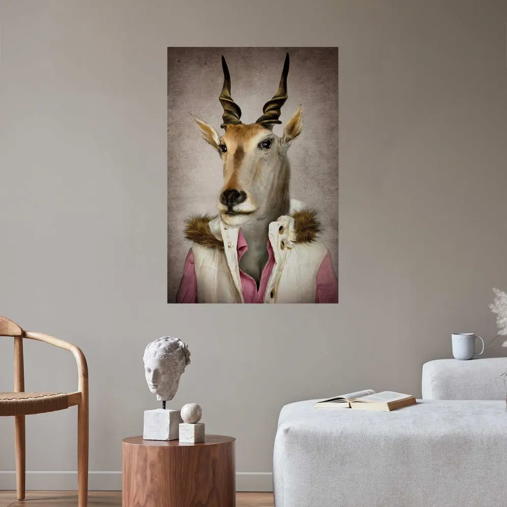 Plakat Antylopa 21x30cm bez ramy bez marginesu | MIRAT.  kolekcja g-B-0129-ao-a