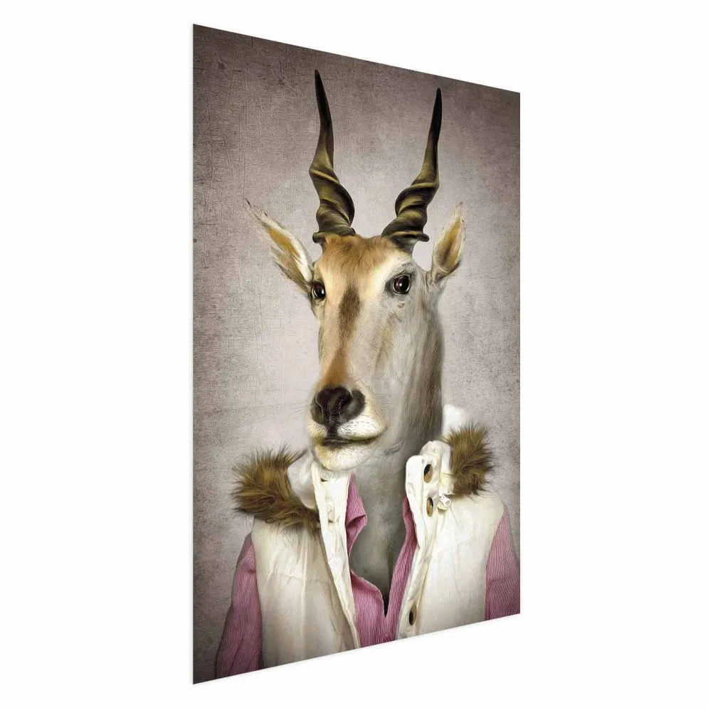 Plakat Antylopa 21x30cm bez ramy bez marginesu | MIRAT.  kolekcja g-B-0129-ao-a