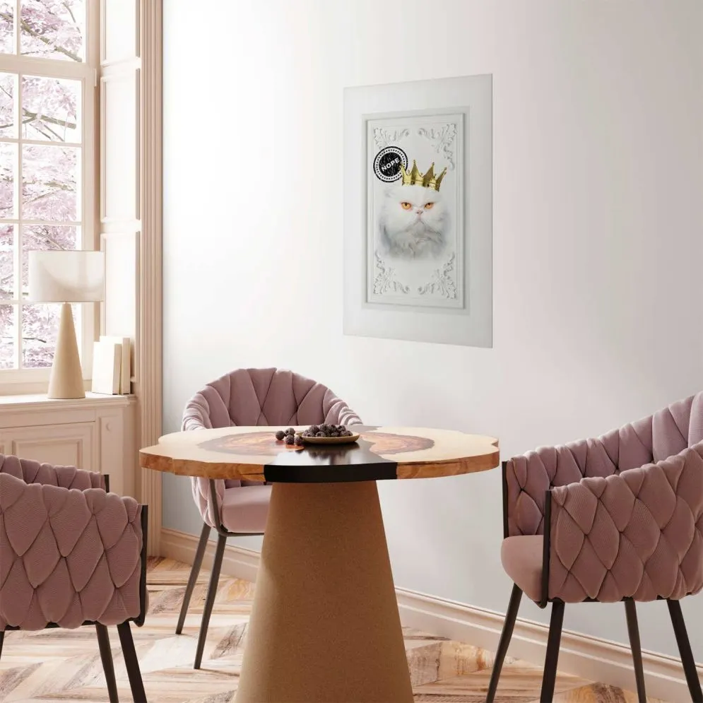 Plakat Król kot 40x60 cm bez ramy z marginesem | MIRAT.