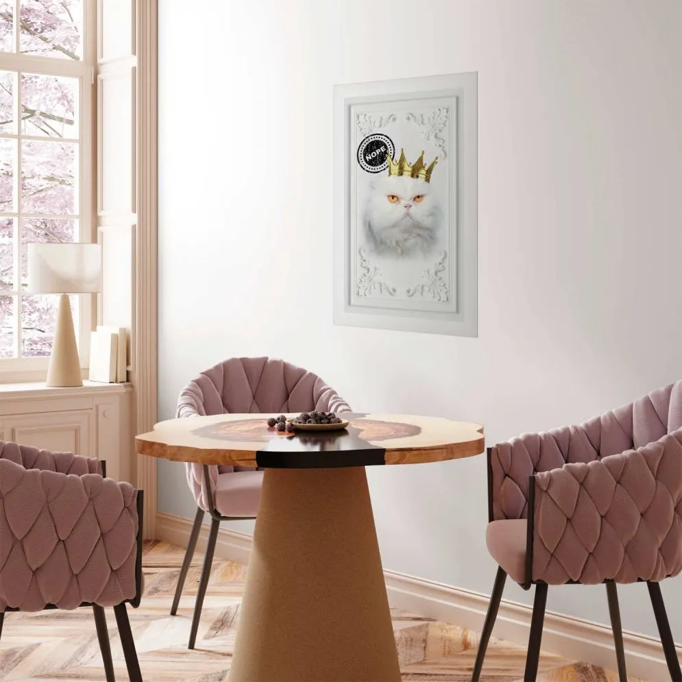 Plakat Król kot 60x90 cm bez ramy bez marginesu | MIRAT.