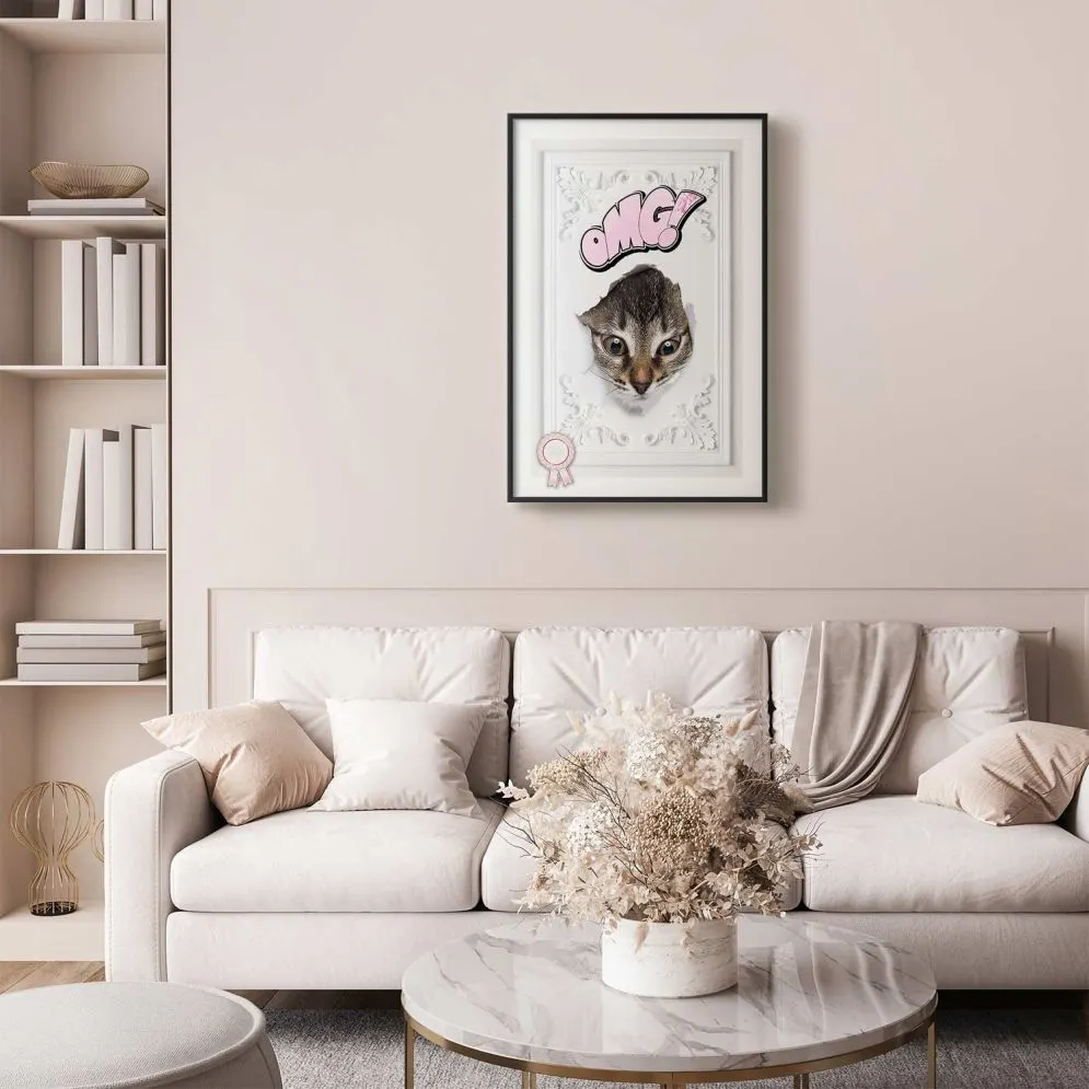 Plakat OMG 40x60 cm z ramą czarną bez marginesu | MIRAT.