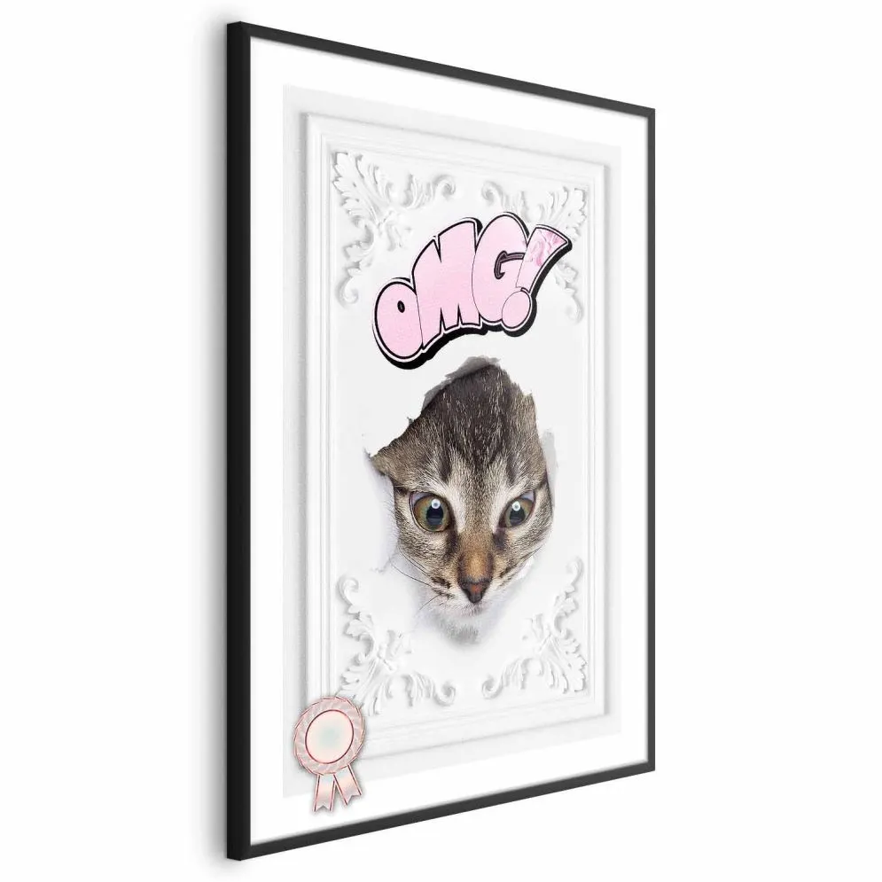 Plakat OMG 40x60 cm z ramą czarną bez marginesu | MIRAT.