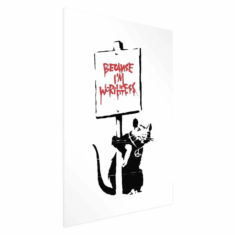 Plakat Worthless 29,7x42 cm bez ramy bez marginesu | MIRAT.