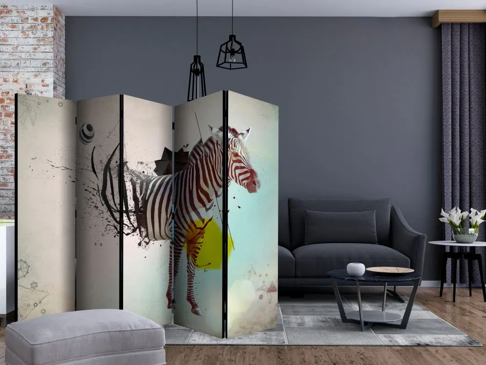 Parawan akustyczny Dla dzieci 225x172 cm 5-częściowy beżowy | MIRAT.