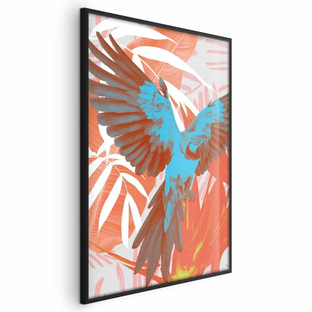 Plakat Egzotyczne skrzydła 60x90 cm z ramą czarną bez marginesu | MIRAT.