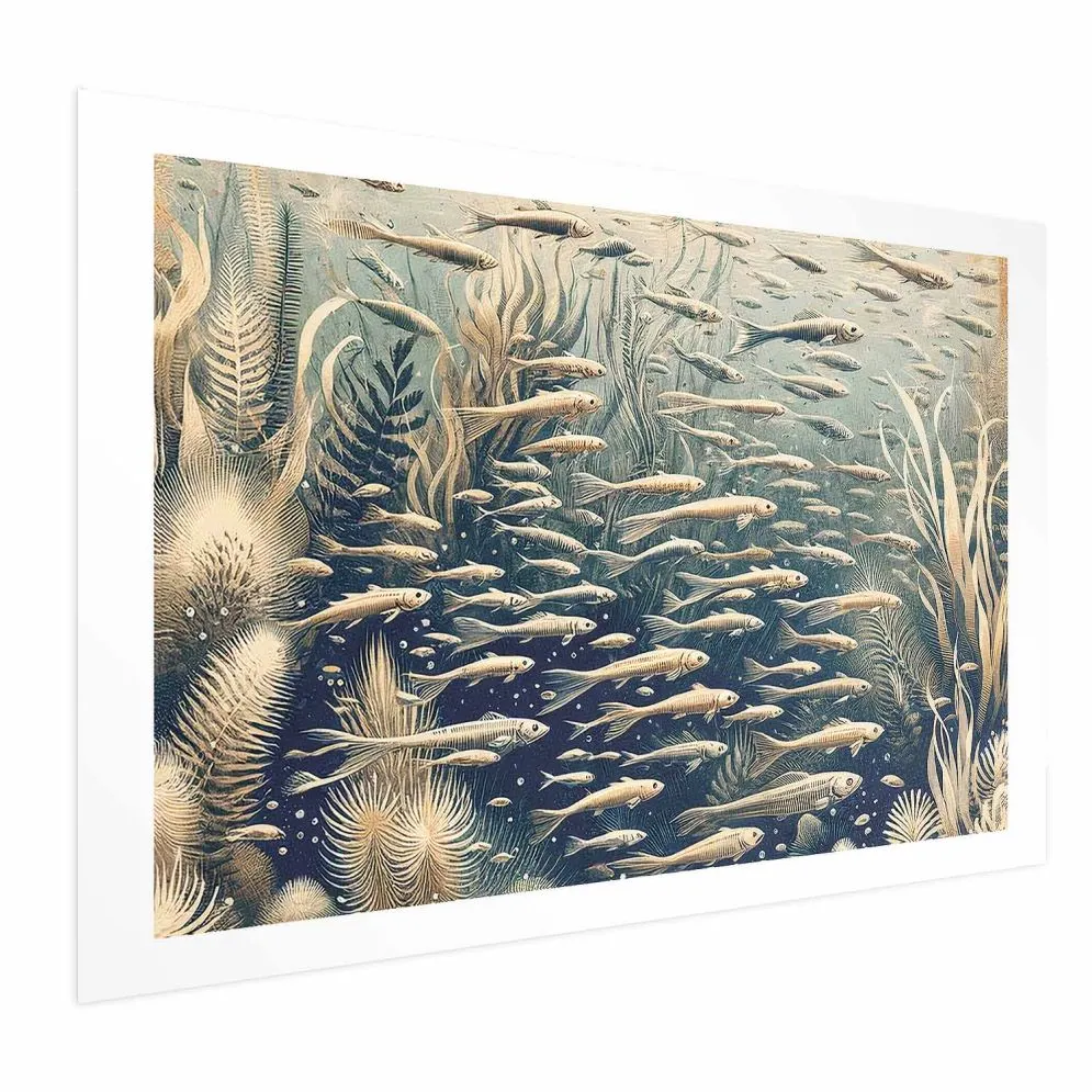 Plakat Oceaniczna przyroda 90x60 cm bez ramy z marginesem | MIRAT.