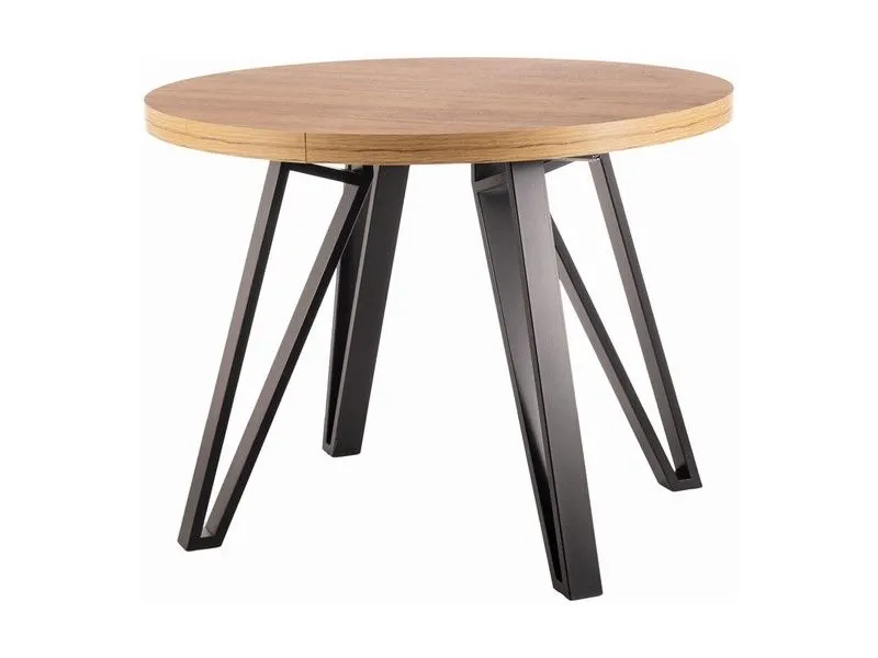 Stół rozkładany GALAXY 100(168)x100 dąb artisan/czarny I sklep meblowy MIRAT. styl LOFT
