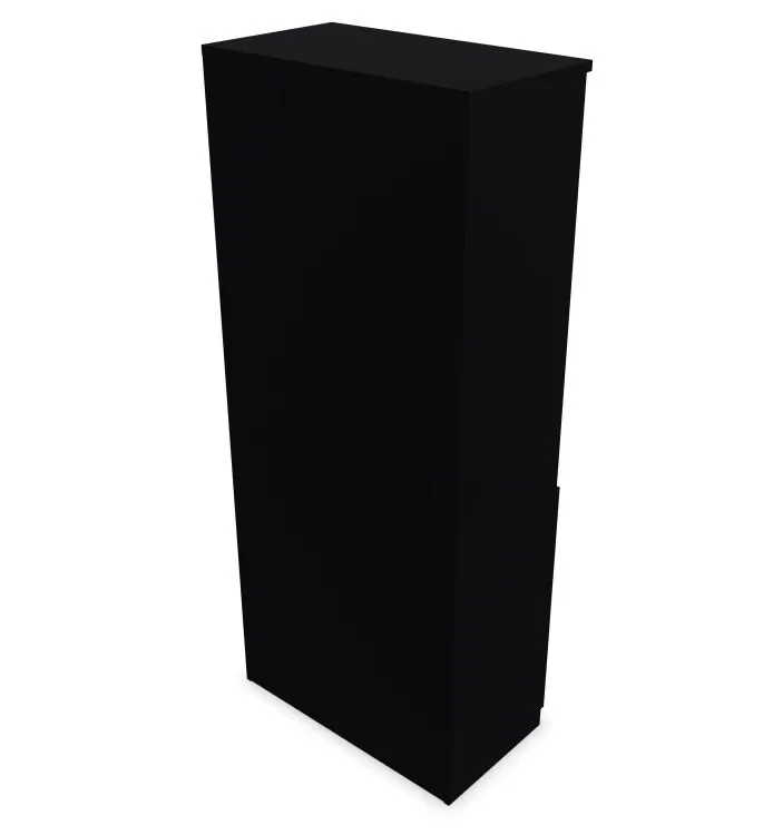 Regał biurowy EASY SPACE CABINET HO 5-OH 80cm czarny zamykany I sklep meblowy MIRAT.