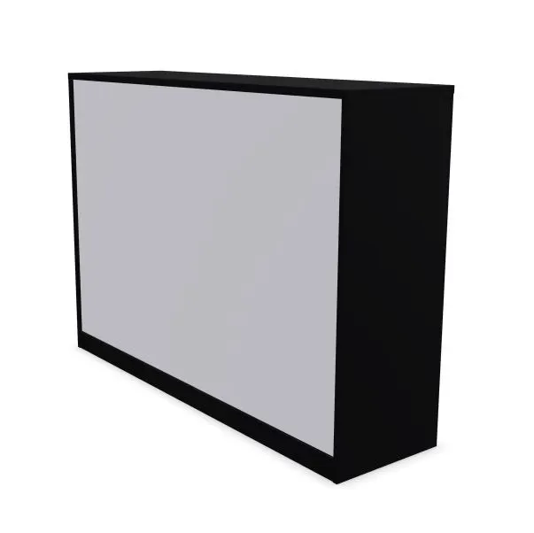 Szafka biurowa przesuwna EASY SPACE CABINET S 3-OH 160cm czarna zamykana I sklep meblowy MIRAT.