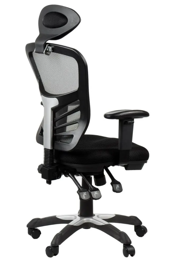 Fotel biurowy HG-0001H szary regulowany | MIRAT.