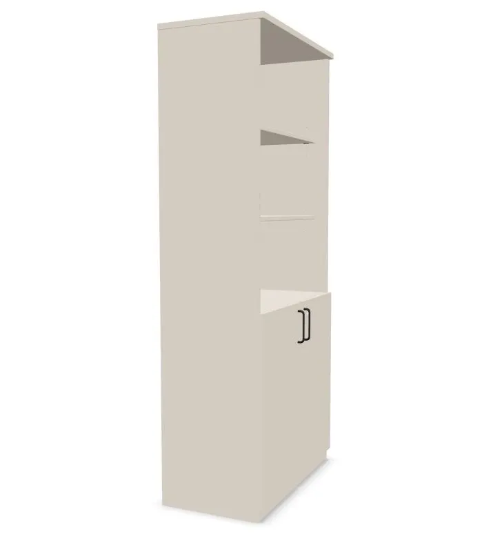 Regał biurowy EASY SPACE CABINET HO 5-OH 80cm kaszmirowy zamykany I sklep meblowy MIRAT.