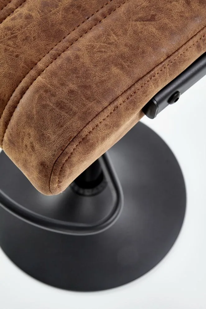 Hoker H-88 brązowy na jednej nodze z okrągłą podstawą | MIRAT. w stylu LOFT, VINTAGE kolekcja