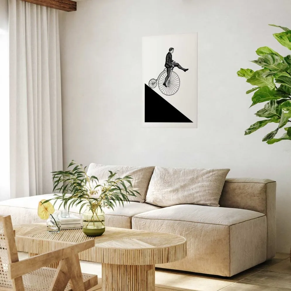 Plakat Cyklista 60x90 cm bez ramy z marginesem | MIRAT.