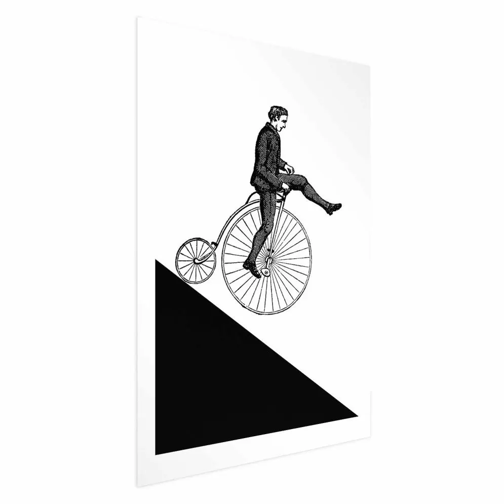 Plakat Cyklista 60x90 cm bez ramy z marginesem | MIRAT.