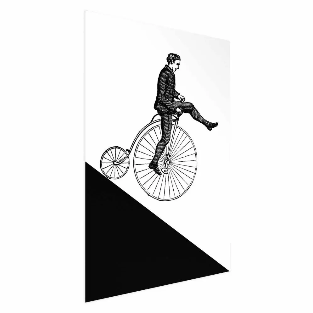Plakat Cyklista 40x60 cm bez ramy bez marginesu | MIRAT.