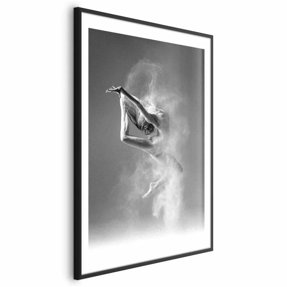 Plakat Baletnica 29,7x42 cm z ramą czarną z marginesem | MIRAT.