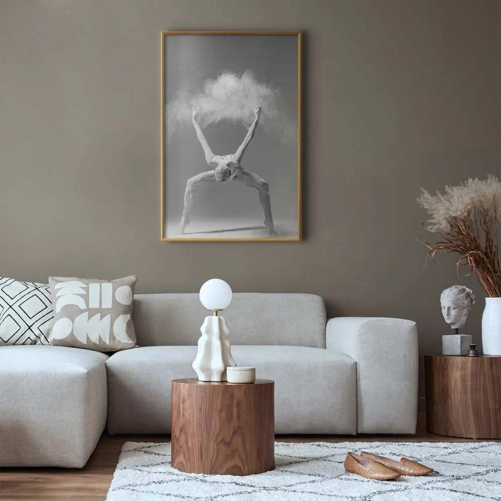 Plakat Niesamowita poza 40x60 cm z ramą złotą bez marginesu | MIRAT.