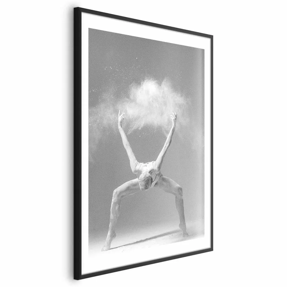 Plakat Niesamowita poza 29,7x42 cm z ramą czarną z marginesem | MIRAT.