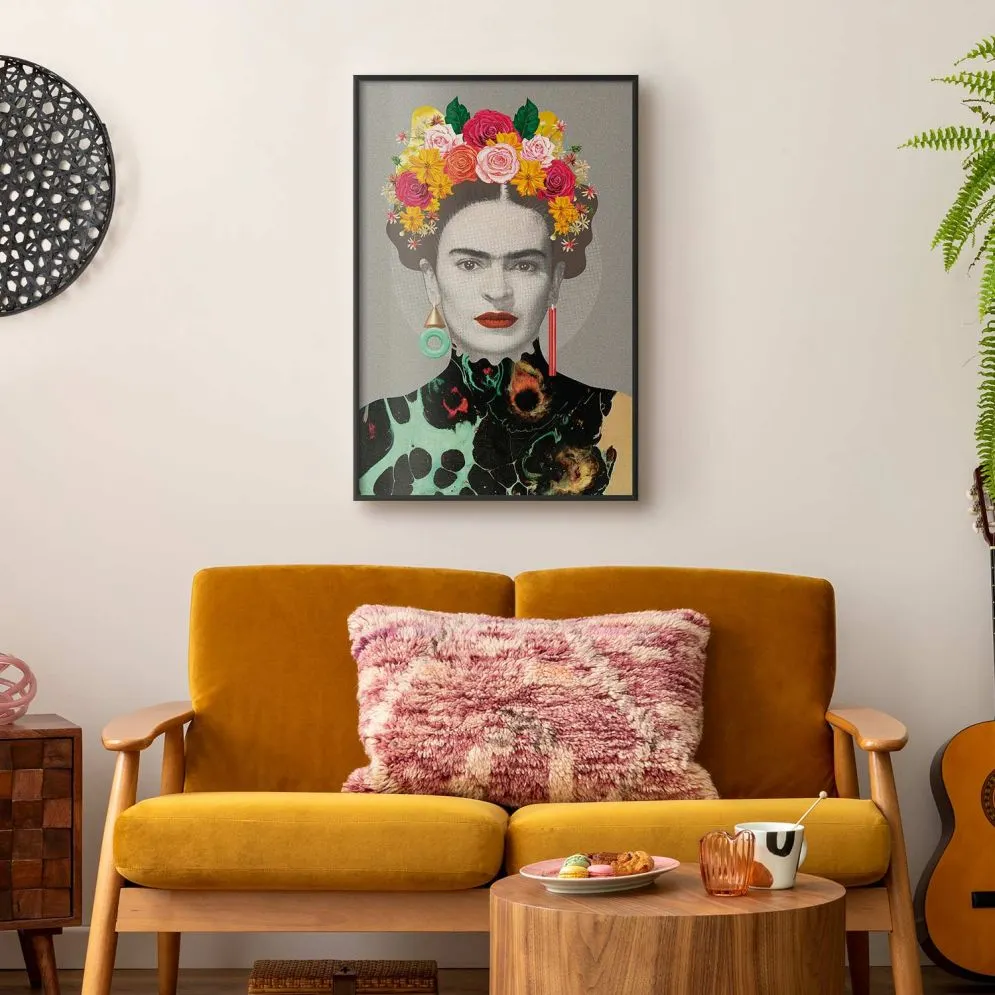 Plakat Majestatyczna Frida 29,7x42 cm z ramą czarną bez marginesu | MIRAT.