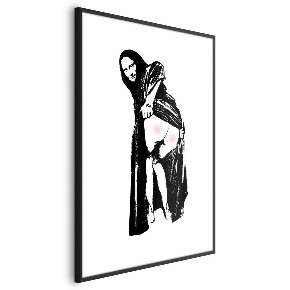 Plakat Bolesne siedzenie 60x90 cm z ramą czarną z marginesem | MIRAT.