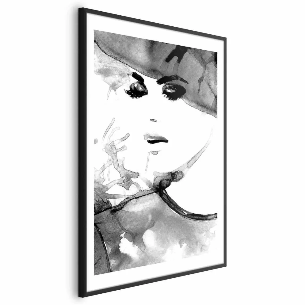 Plakat Zakochana elegancja 21x30 cm z ramą czarną z marginesem | MIRAT.