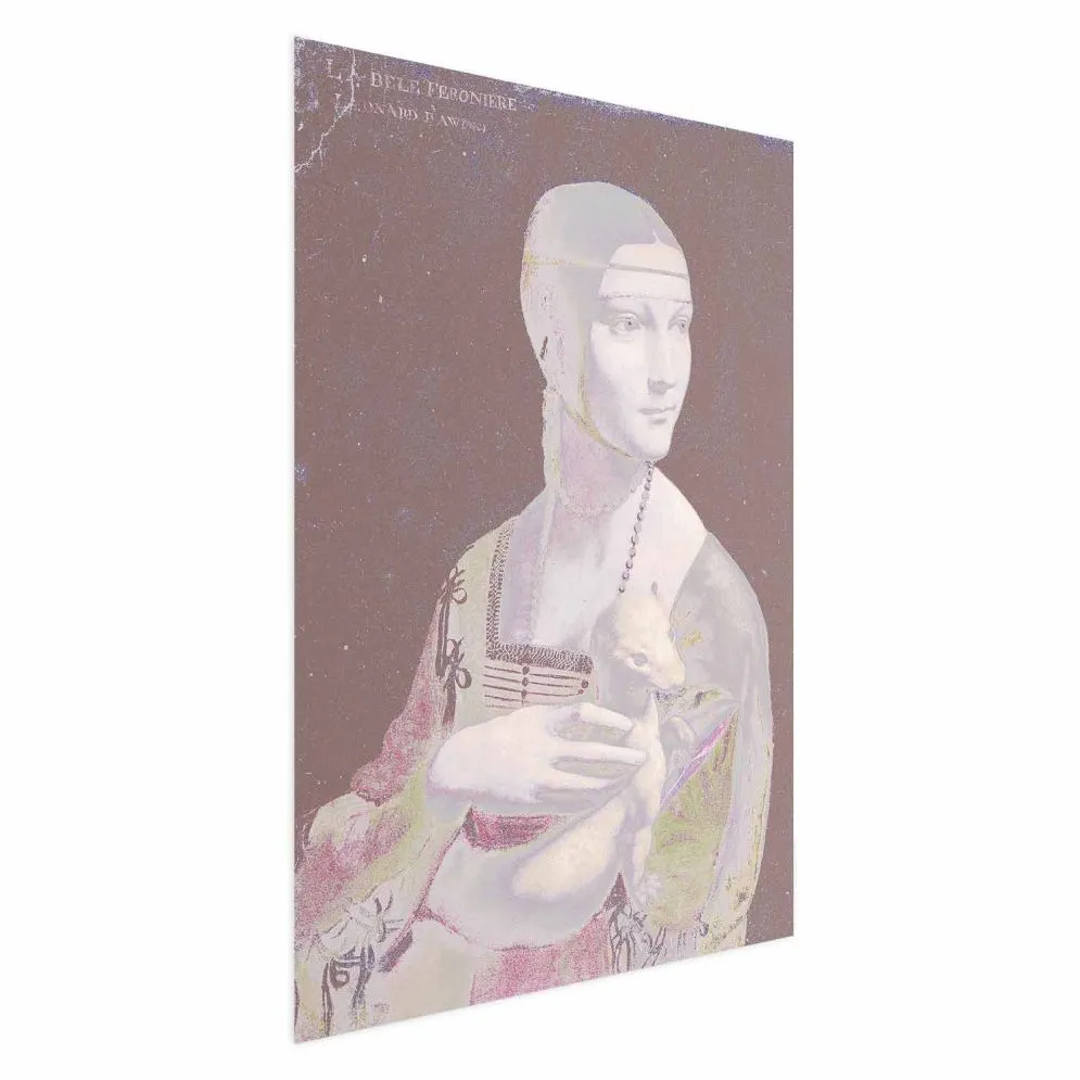 Plakat Pastelowa dama 60x90 cm bez ramy bez marginesu | MIRAT.
