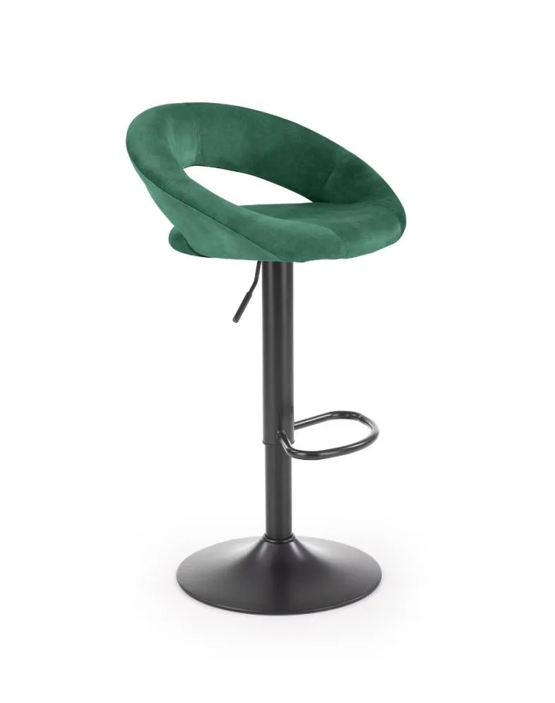 Hoker H-102 ciemnozielony tapicerowany aksamitem w stylu loft | MIRAT. styl LOFT