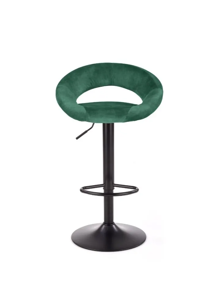 Hoker H-102 ciemnozielony tapicerowany aksamitem w stylu loft | MIRAT. styl LOFT
