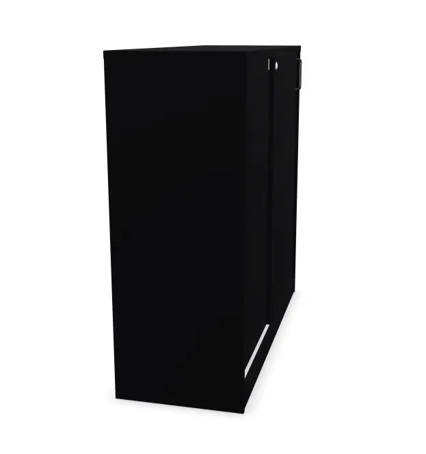 Szafka biurowa przesuwna EASY SPACE CABINET S 3-OH 120cm czarna zamykana I sklep meblowy MIRAT.