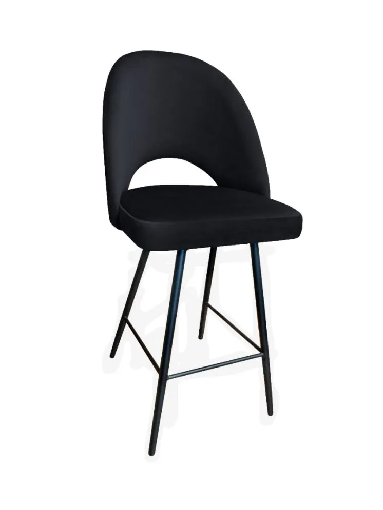 Hoker ISKAR VELVET czarny w stylu loft | MIRAT.