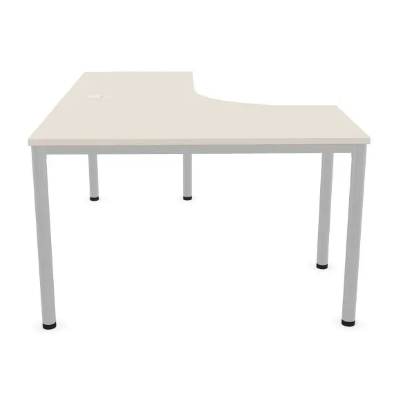Biurko narożne EASY SPACE I-LEG LS 160x120cm kaszmirowe I sklep meblowy MIRAT.