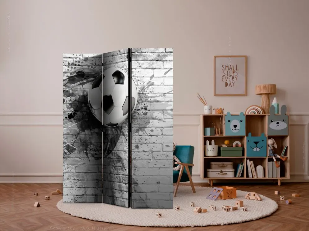Parawan akustyczny Dla dzieci 135x172 cm 3-częściowy czarny | MIRAT.