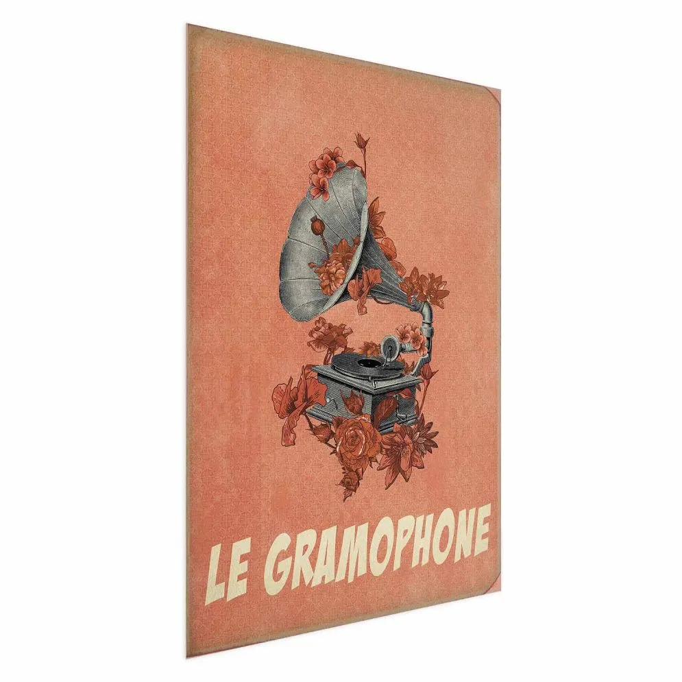 Plakat Gramofon 40x60 cm bez ramy bez marginesu | MIRAT.