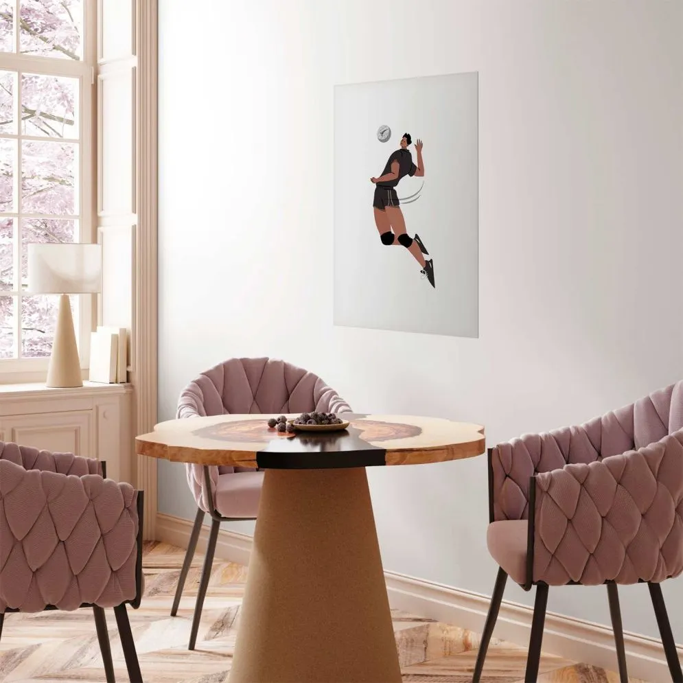 Plakat Siatkarz 21x30 cm bez ramy z marginesem | MIRAT.