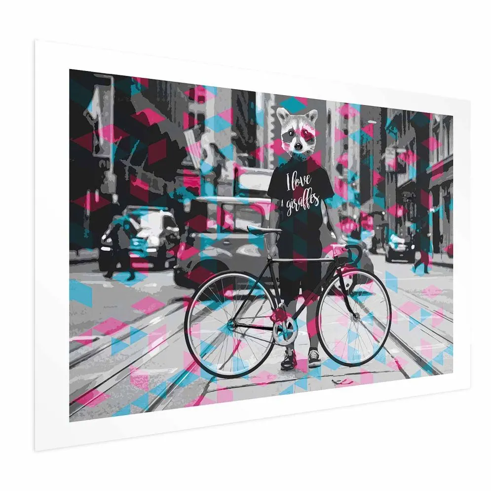Plakat Giraffes 90x60 cm bez ramy z marginesem | MIRAT.