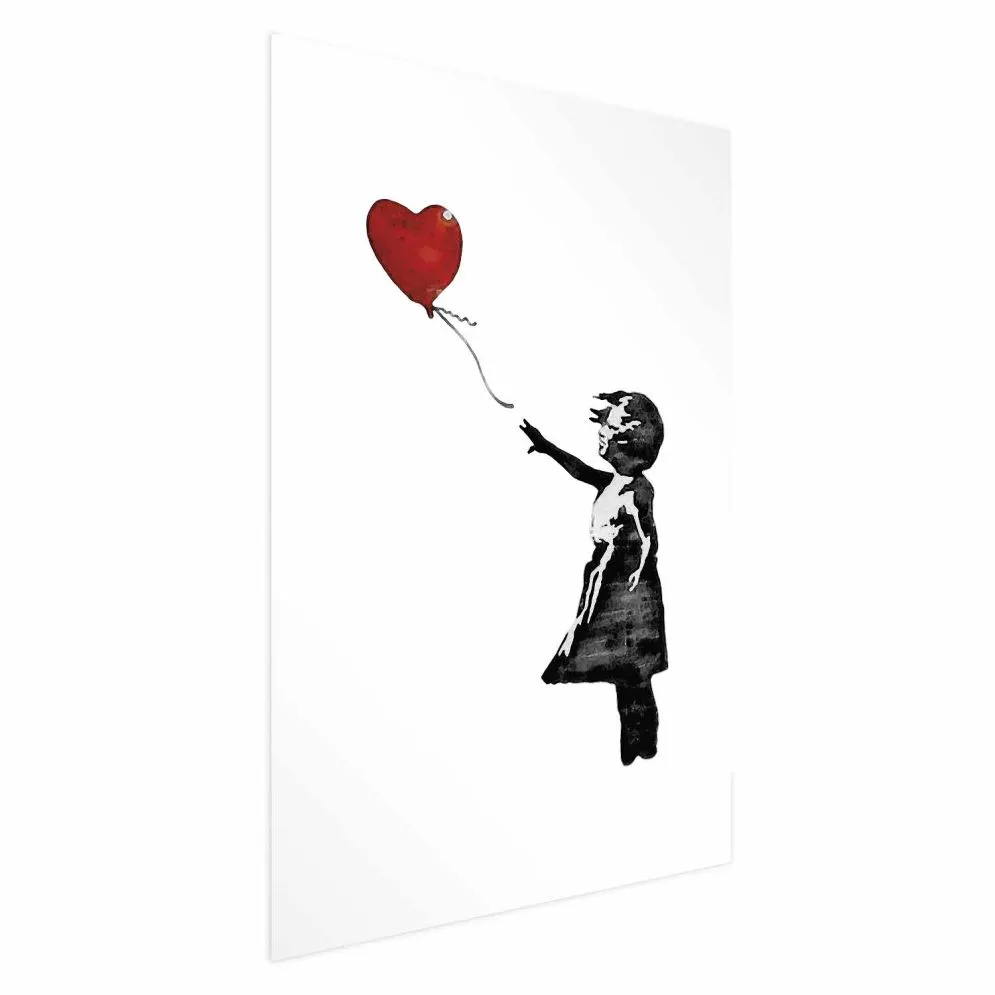 Plakat Banksy: Dziewczynka 29,7x42 cm bez ramy z marginesem | MIRAT.